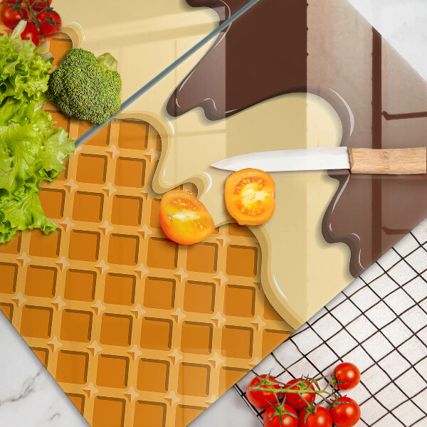 Protection plaque induction Illustration de cornet de crème glacée