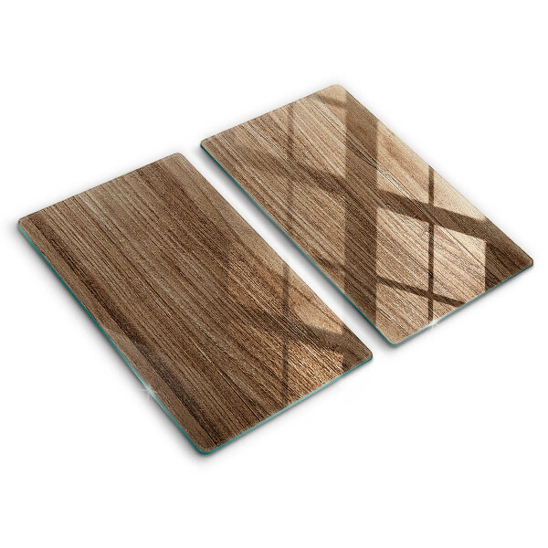 Protection plaque induction Texture du bois