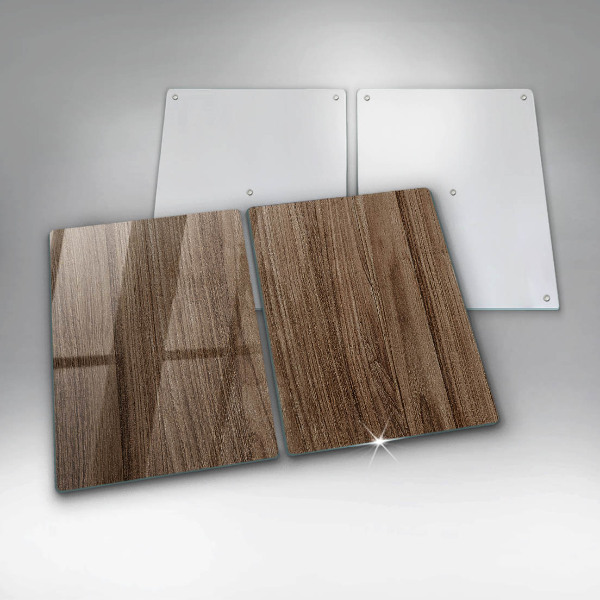 Protection plaque induction Texture du bois