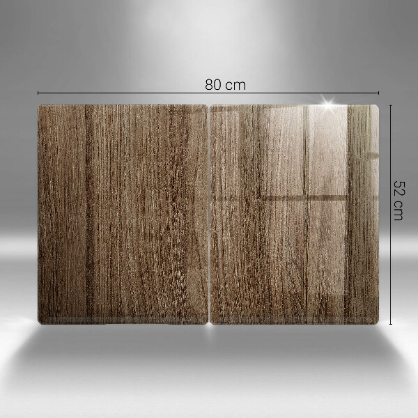 Protection plaque induction Texture du bois