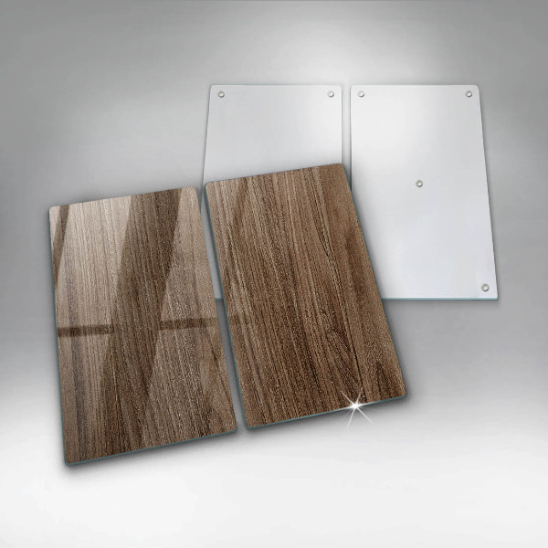 Protection plaque induction Texture du bois