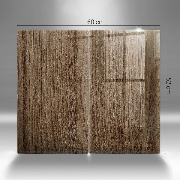 Protection plaque induction Texture du bois
