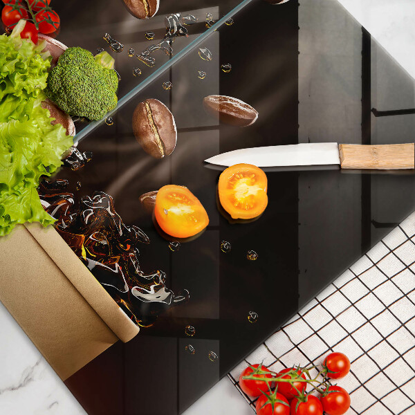 Protection plaque induction Grains de café chauds