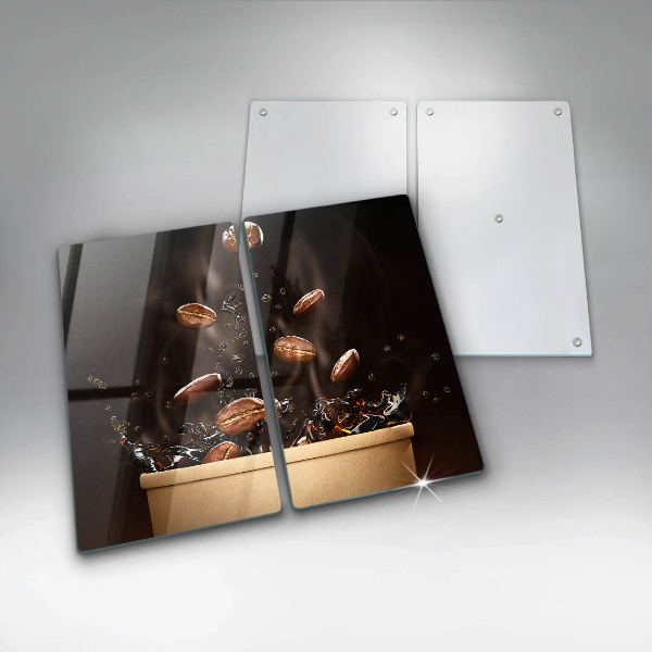 Protection plaque induction Grains de café chauds