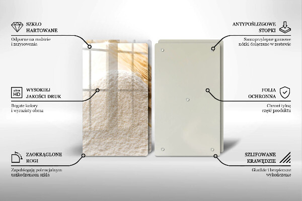 Protection plaque induction Farine et épis de céréales