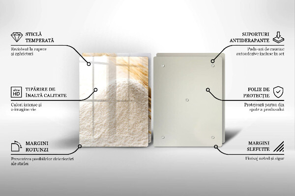 Protection plaque induction Farine et épis de céréales