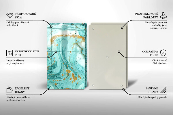 Protection plaque induction Abstraction bleue