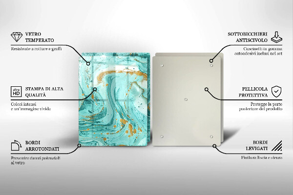 Protection plaque induction Abstraction bleue