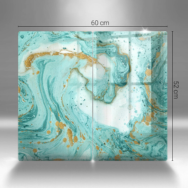 Protection plaque induction Abstraction bleue