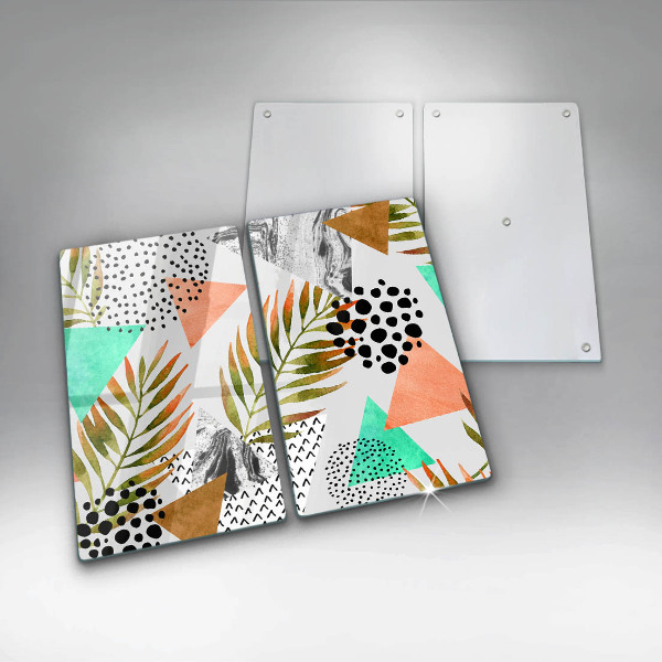 Protection plaque induction Modèle de feuilles de bohème