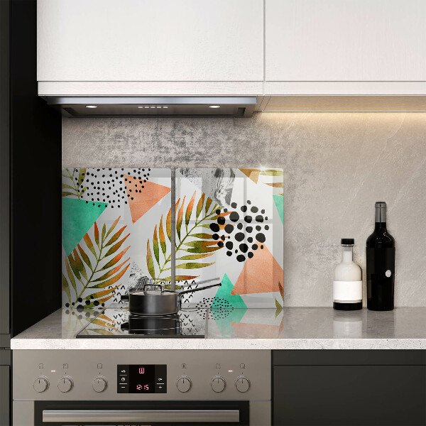 Protection plaque induction Modèle de feuilles de bohème