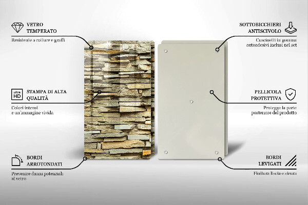 Cache plaque de cuisson Pierres décoratives