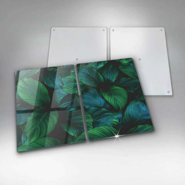Protection plaque induction Feuilles de la jungle