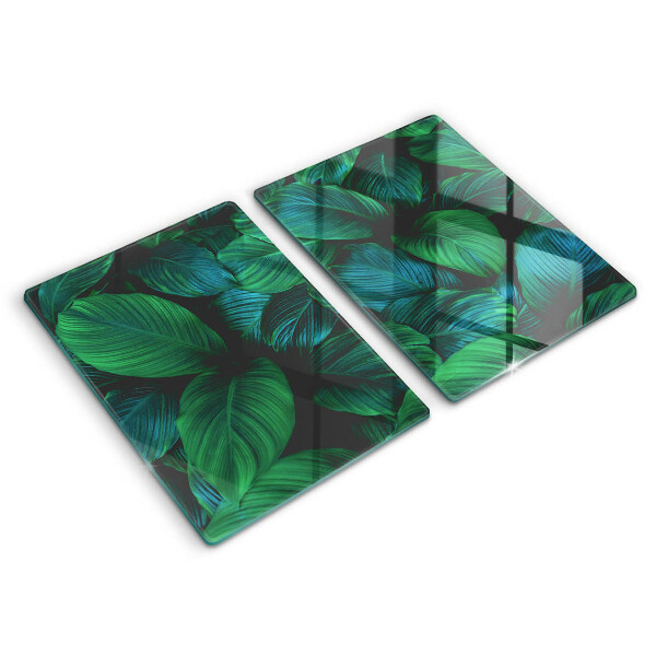 Protection plaque induction Feuilles de la jungle