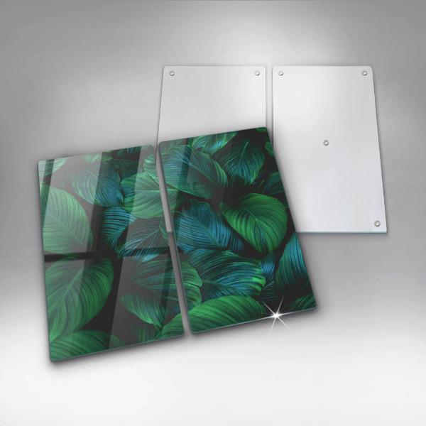 Protection plaque induction Feuilles de la jungle