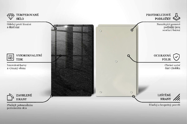 Protection plaque induction Texture de pierre