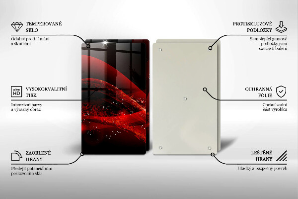 Cache plaque de cuisson Abstraction moderne