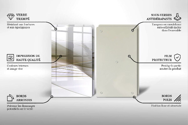 Cache plaque de cuisson Conception de lignes abstraites