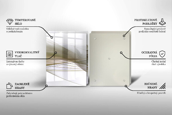 Cache plaque de cuisson Conception de lignes abstraites