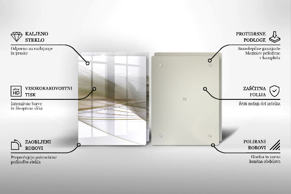 Cache plaque de cuisson Conception de lignes abstraites