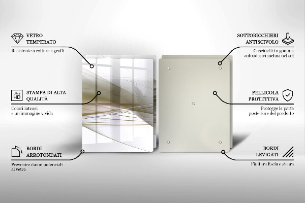 Cache plaque de cuisson Conception de lignes abstraites