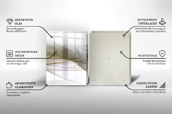 Cache plaque de cuisson Conception de lignes abstraites