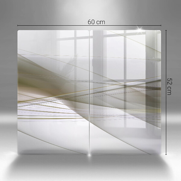 Cache plaque de cuisson Conception de lignes abstraites