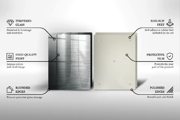 Cache plaque de cuisson Texture métallique