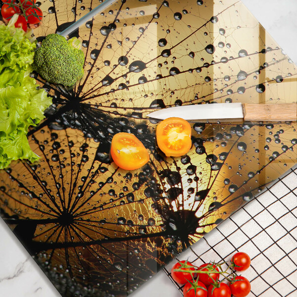 Cache plaque de cuisson Rosée et pissenlits