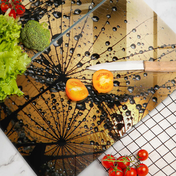 Cache plaque de cuisson Rosée et pissenlits