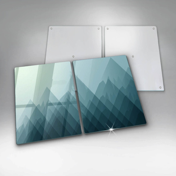 Protection plaque induction Montagnes abstraites