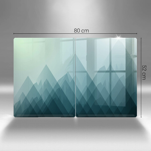 Protection plaque induction Montagnes abstraites