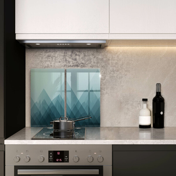 Protection plaque induction Montagnes abstraites