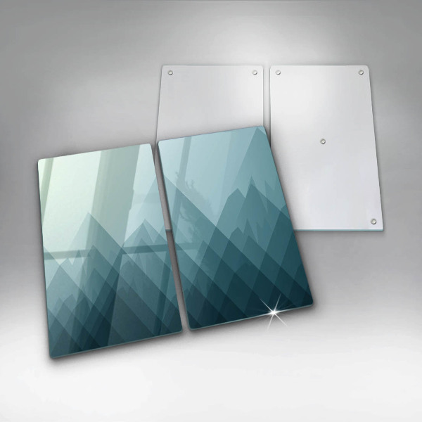 Protection plaque induction Montagnes abstraites