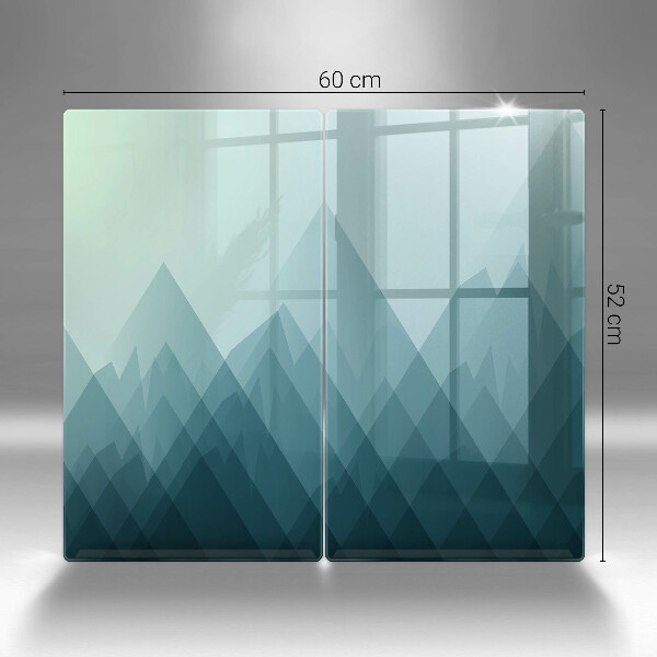 Protection plaque induction Montagnes abstraites