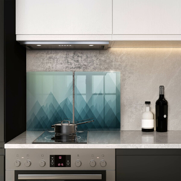 Protection plaque induction Montagnes abstraites