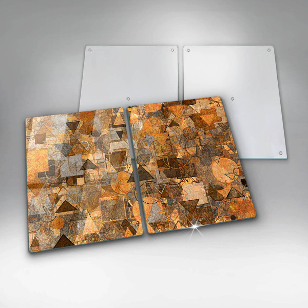 Protection plaque induction Modèle sans couture de figures géométriques