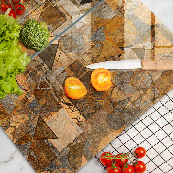 Protection plaque induction Modèle sans couture de figures géométriques