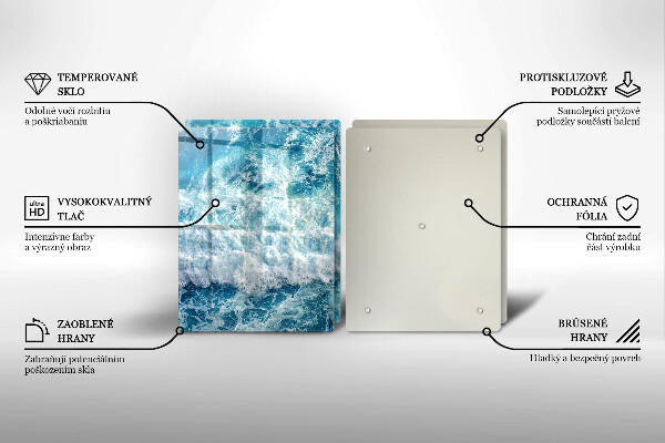 Protection plaque induction Vagues d'eau de mer