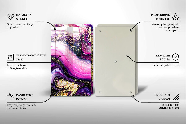 Protection plaque induction Or de conception abstraite