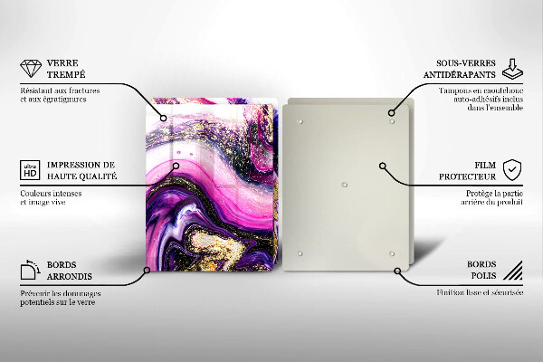 Protection plaque induction Or de conception abstraite