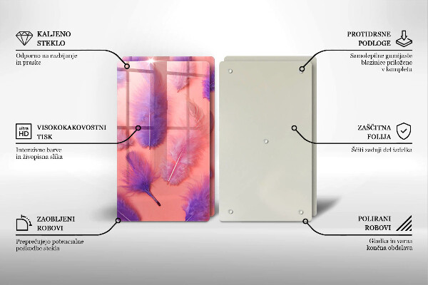 Protection plaque induction Plumes moelleuses