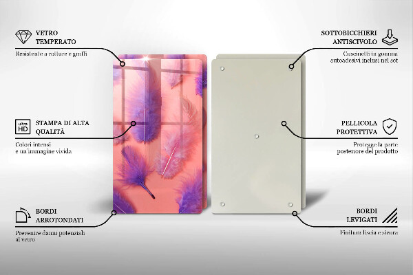 Protection plaque induction Plumes moelleuses