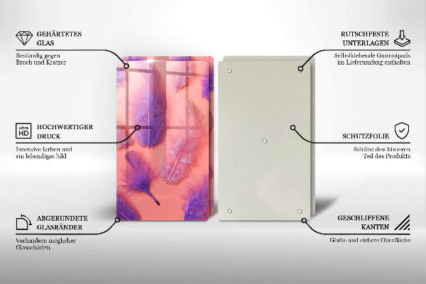 Protection plaque induction Plumes moelleuses