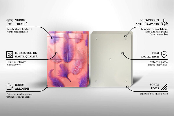 Protection plaque induction Plumes moelleuses