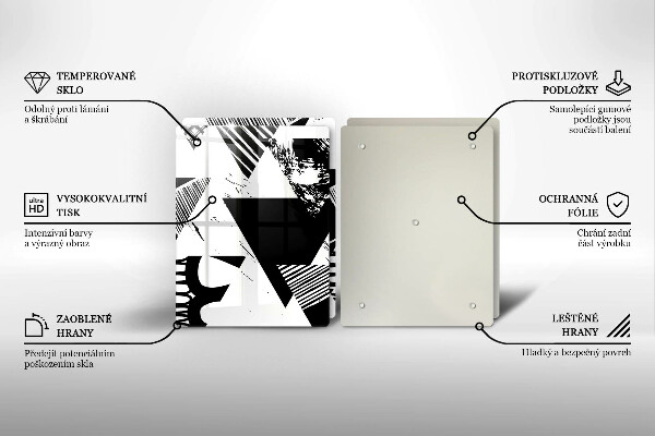 Protection plaque induction Triangles géométriques