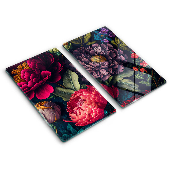 Protection plaque induction Belles fleurs