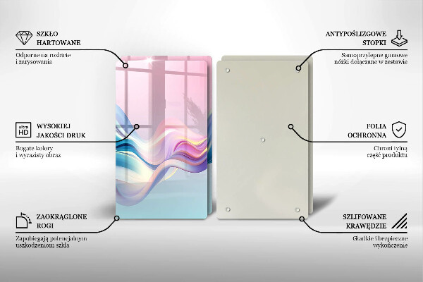 Protection plaque induction Abstraction pastel