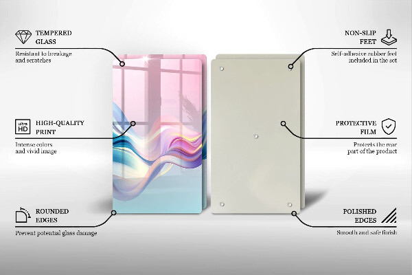 Protection plaque induction Abstraction pastel