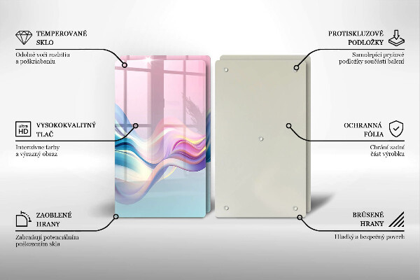 Protection plaque induction Abstraction pastel